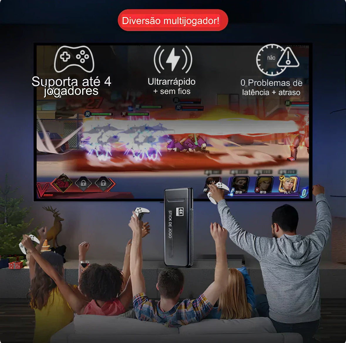 RetroGameX2™️ CONSOLA DE JOGOS (2 controladores gratuitos incluídos