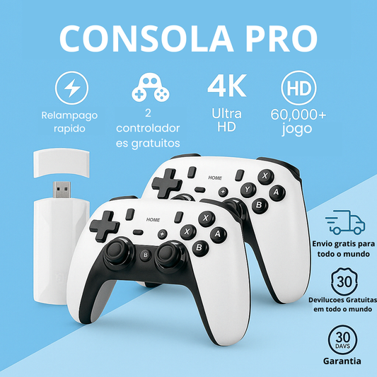 RetroGameX2™️ CONSOLA DE JOGOS (2 controladores gratuitos incluídos