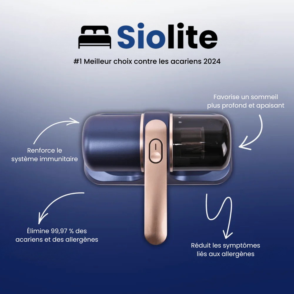 Siolite™ - Aspirateur Anti-acariens pour Matelas